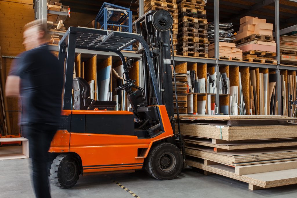Efficient forklift with IoT